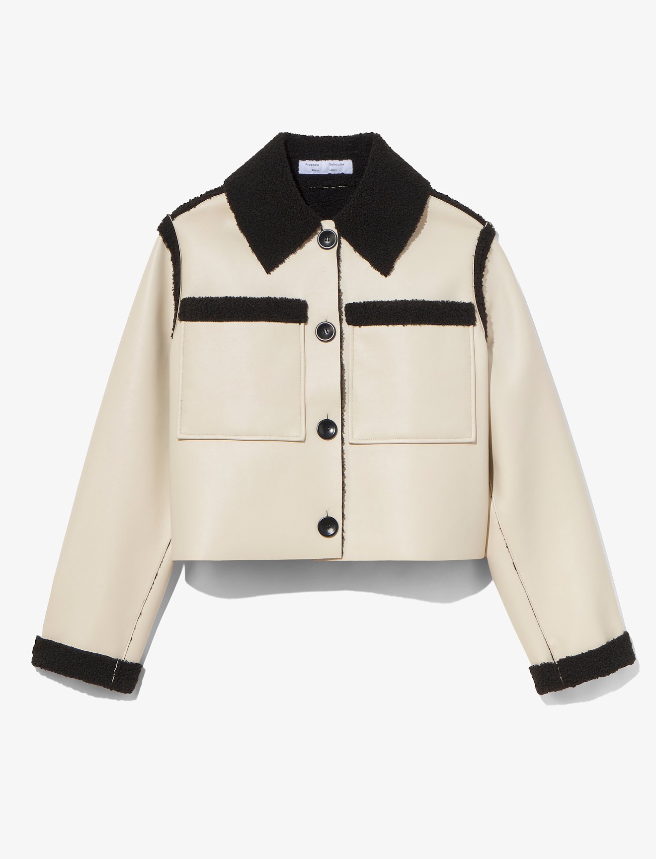 Faux Sherpa Cropped Jacket #5