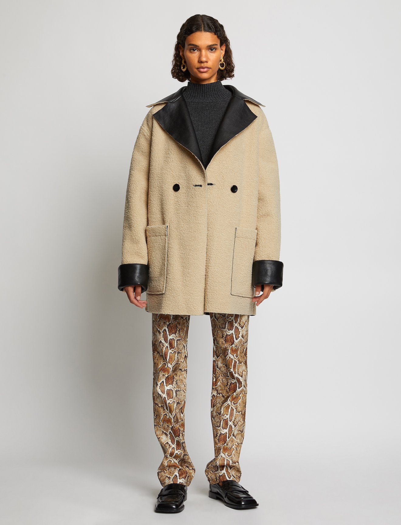 Faux Sherpa Reversible Coat #5