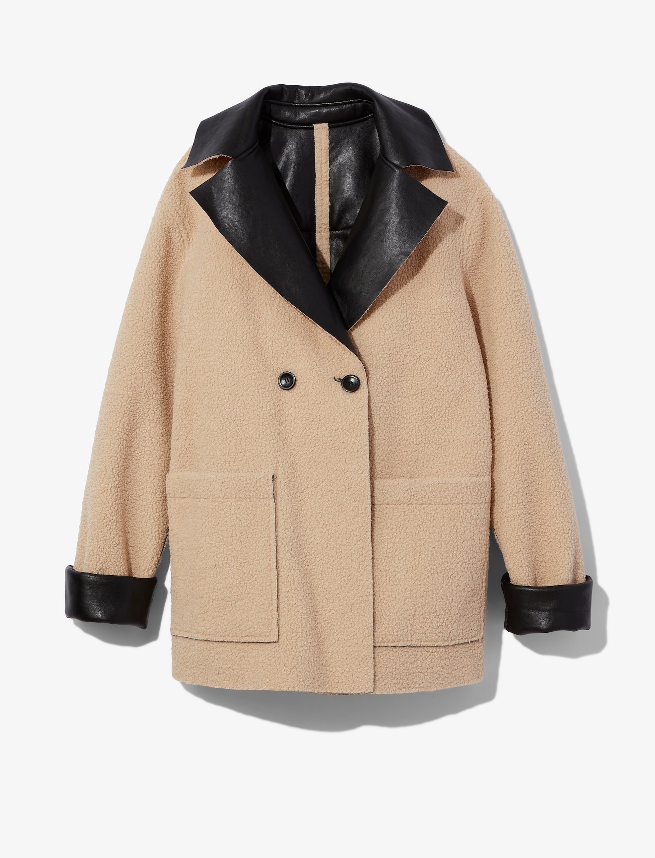 Faux Sherpa Reversible Coat #6