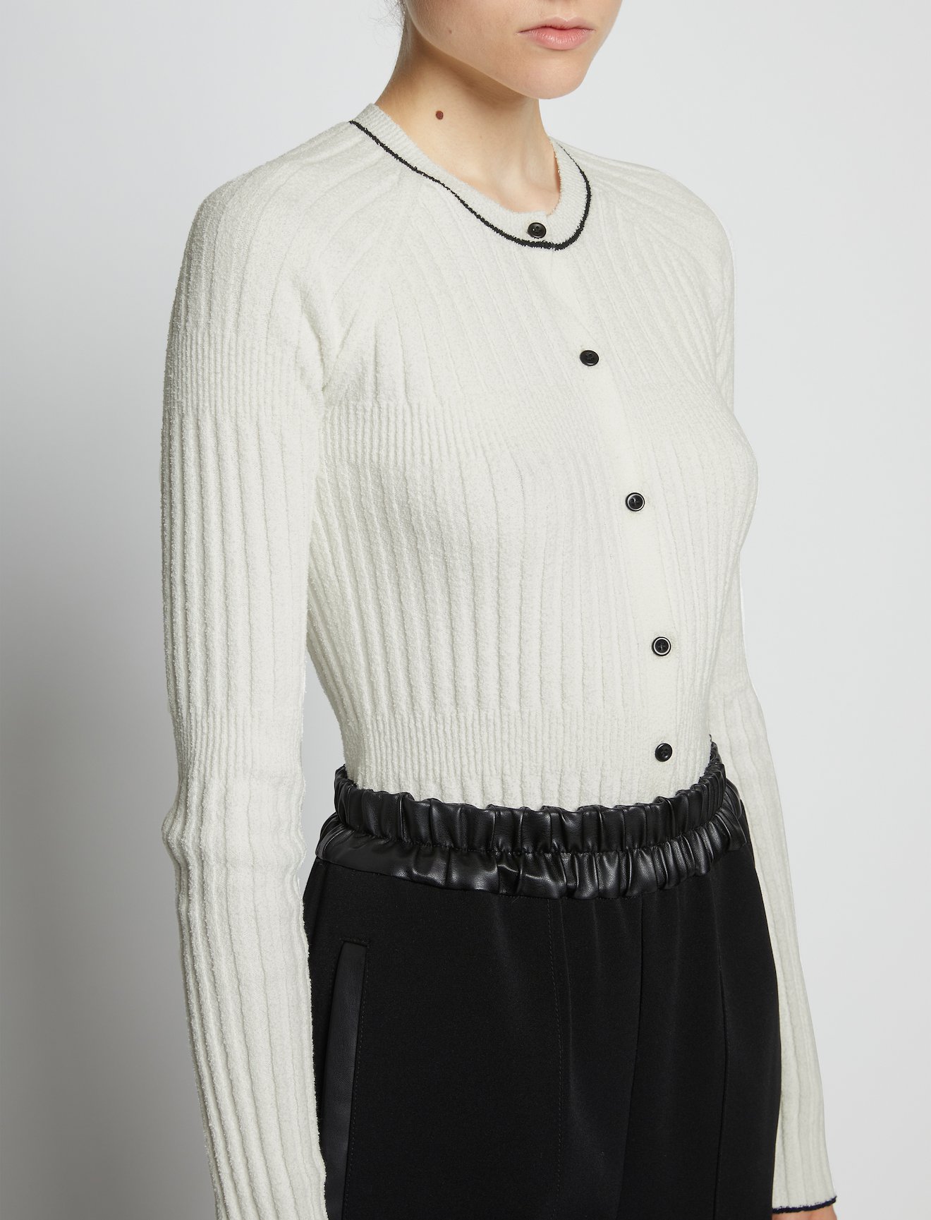 Fine Boucle Cropped Cardigan #4
