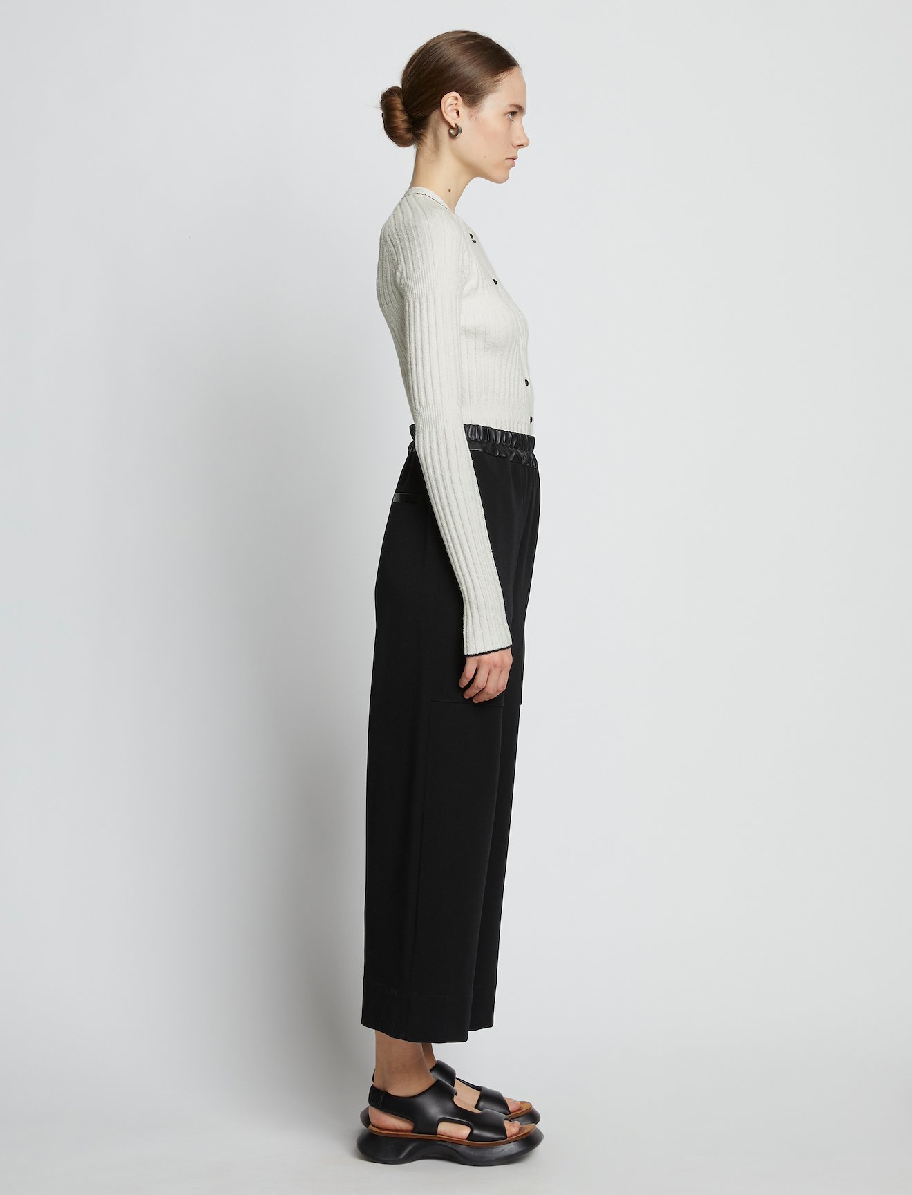 Fine Boucle Cropped Cardigan #2