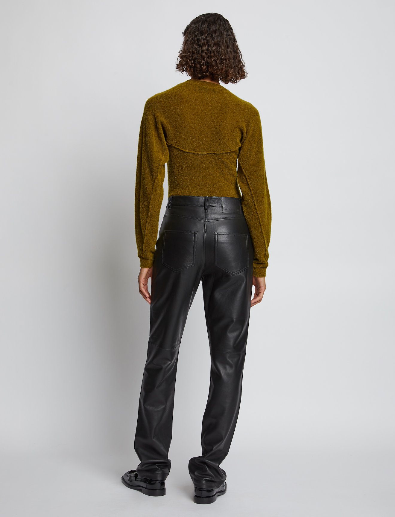 Fine Bouclé Seamed Sweater #3