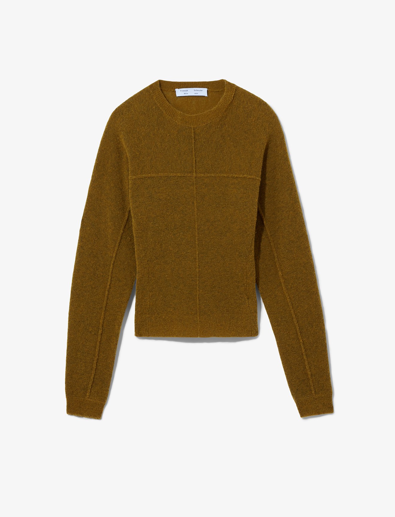Fine Bouclé Seamed Sweater #5