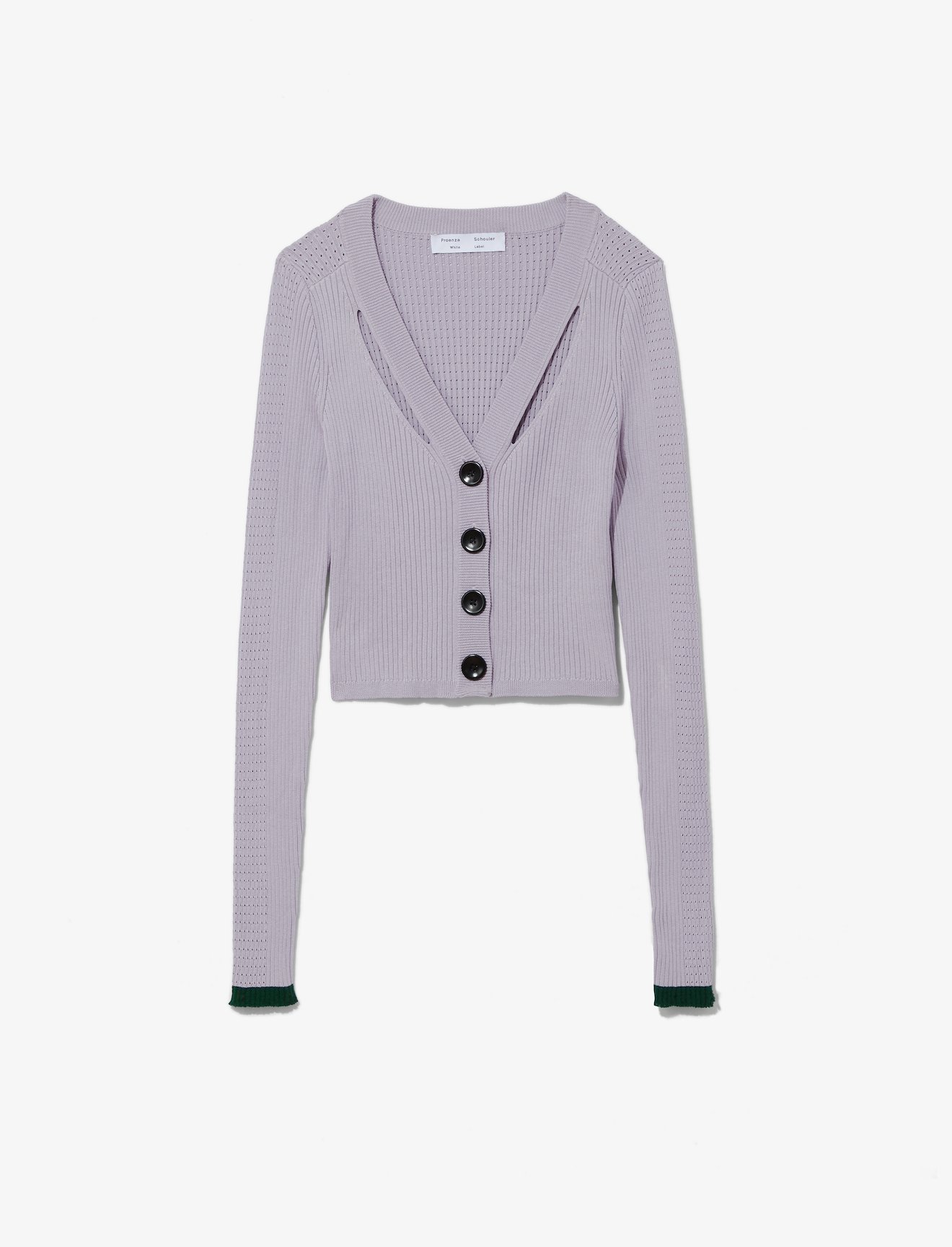 Fine Gauge Rib Cropped Knit Cardigan #4