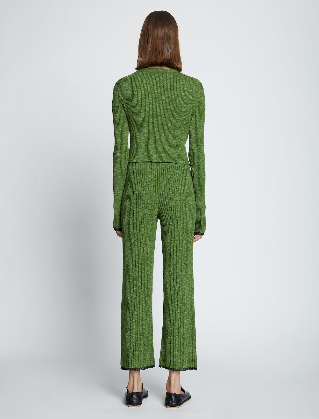 Fine Gauge Rib Knit Crop Cardigan #3