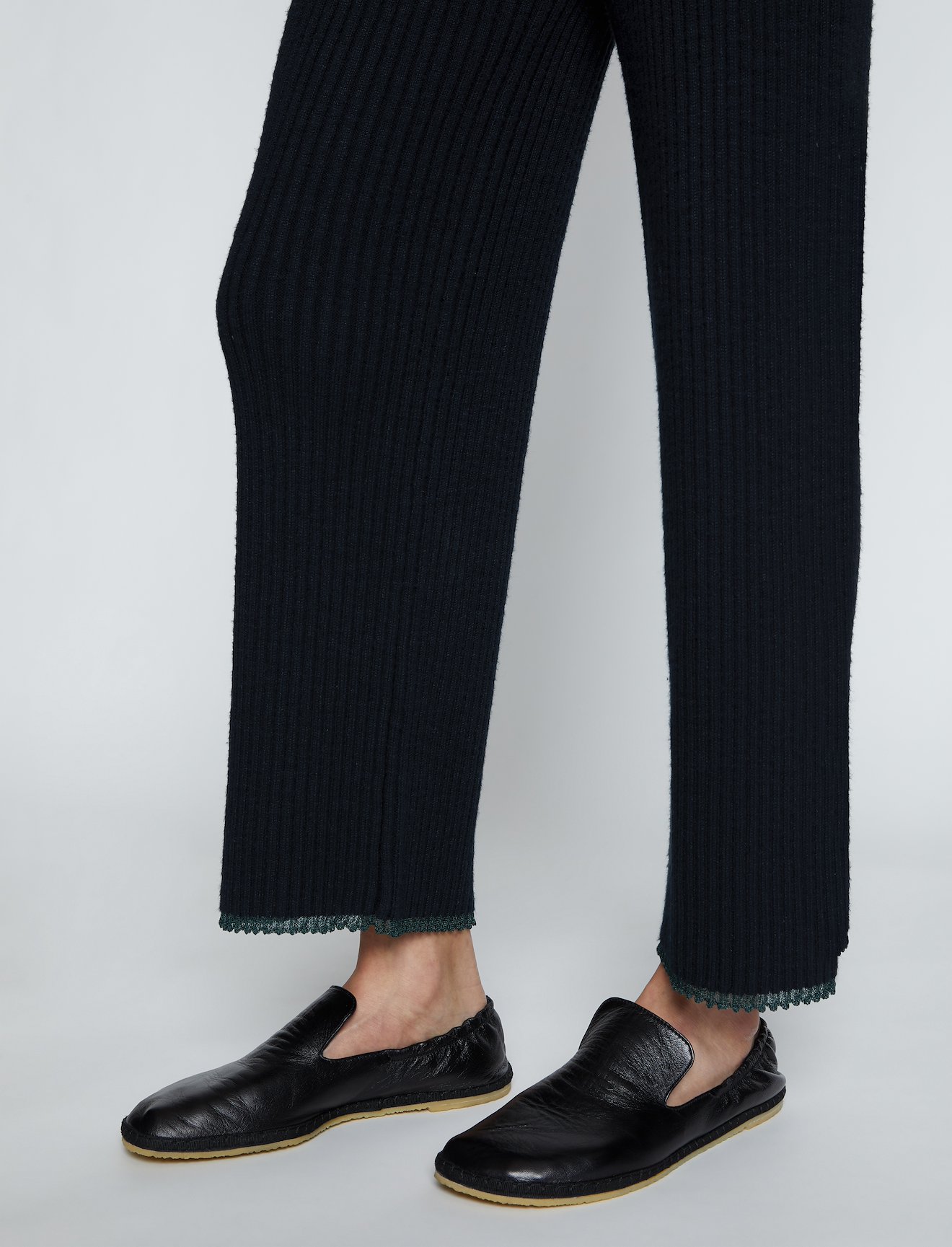 Fine Gauge Rib Knit Pants #3