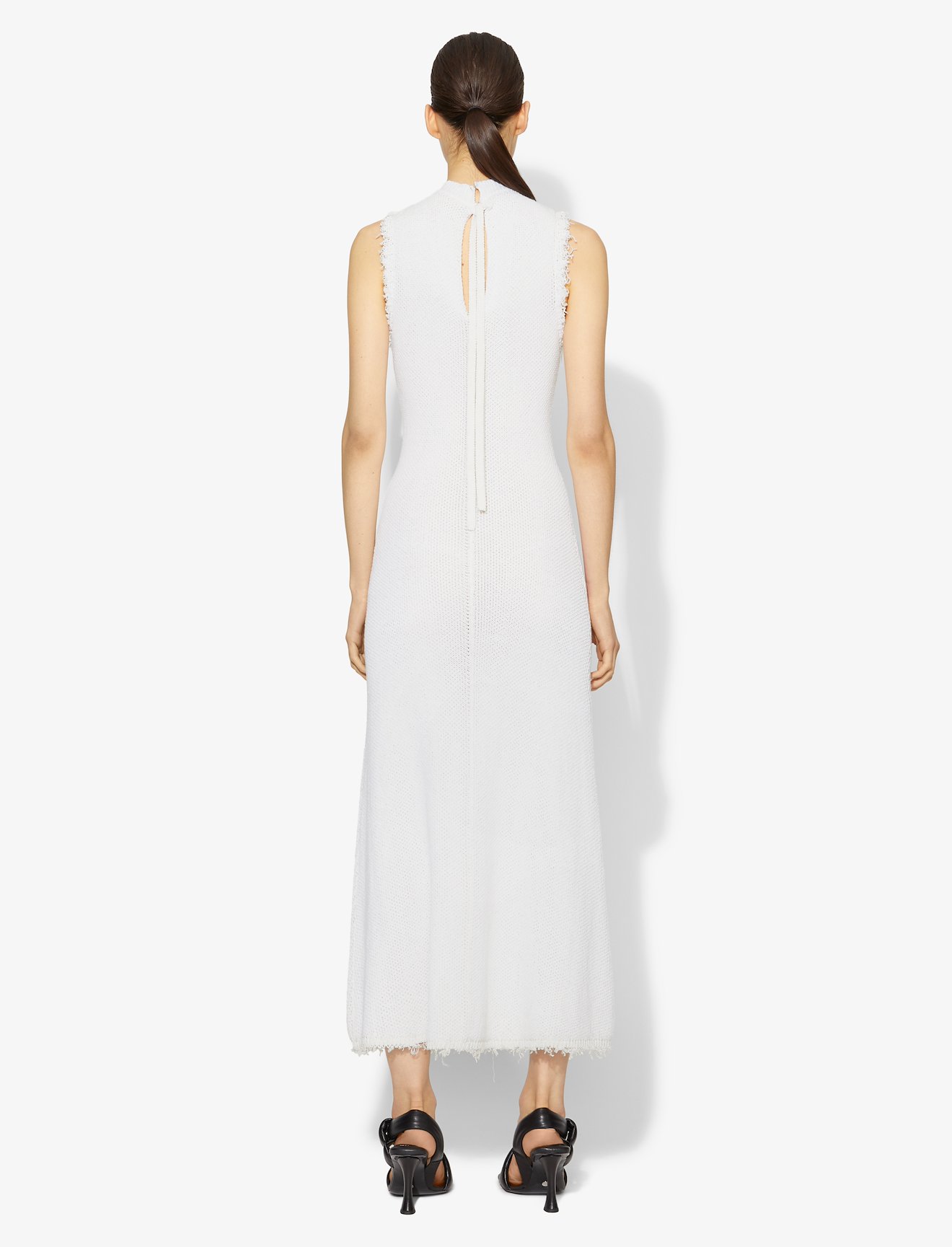 Frayed Edge Sleeveless Knit Dress #2