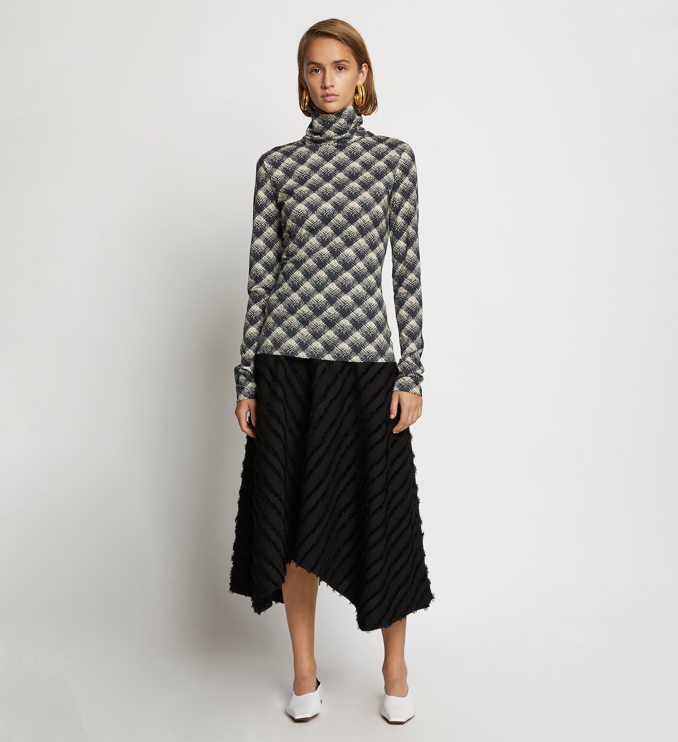 Fringe Fil Coupé Skirt
