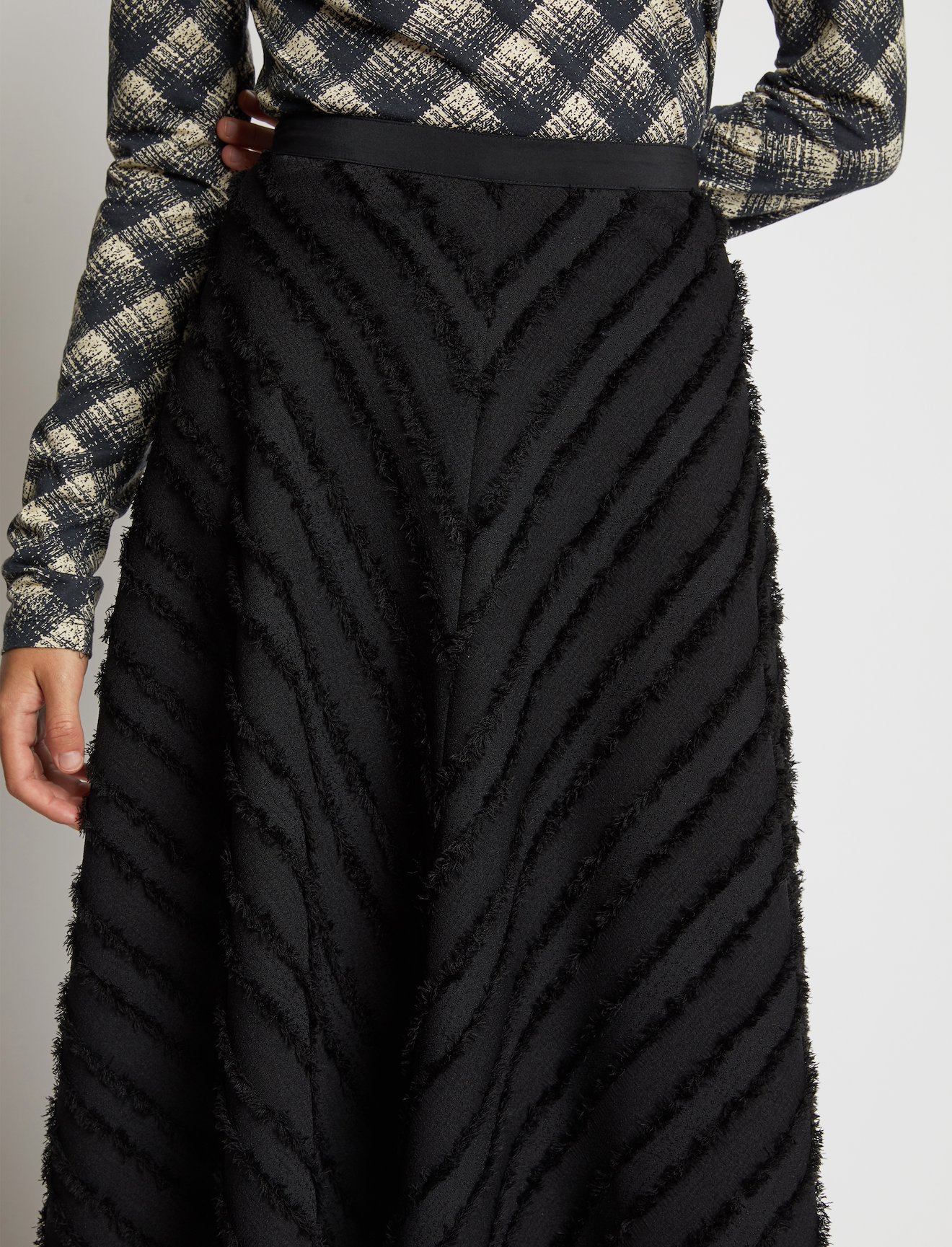 Fringe Fil Coupé Skirt #3