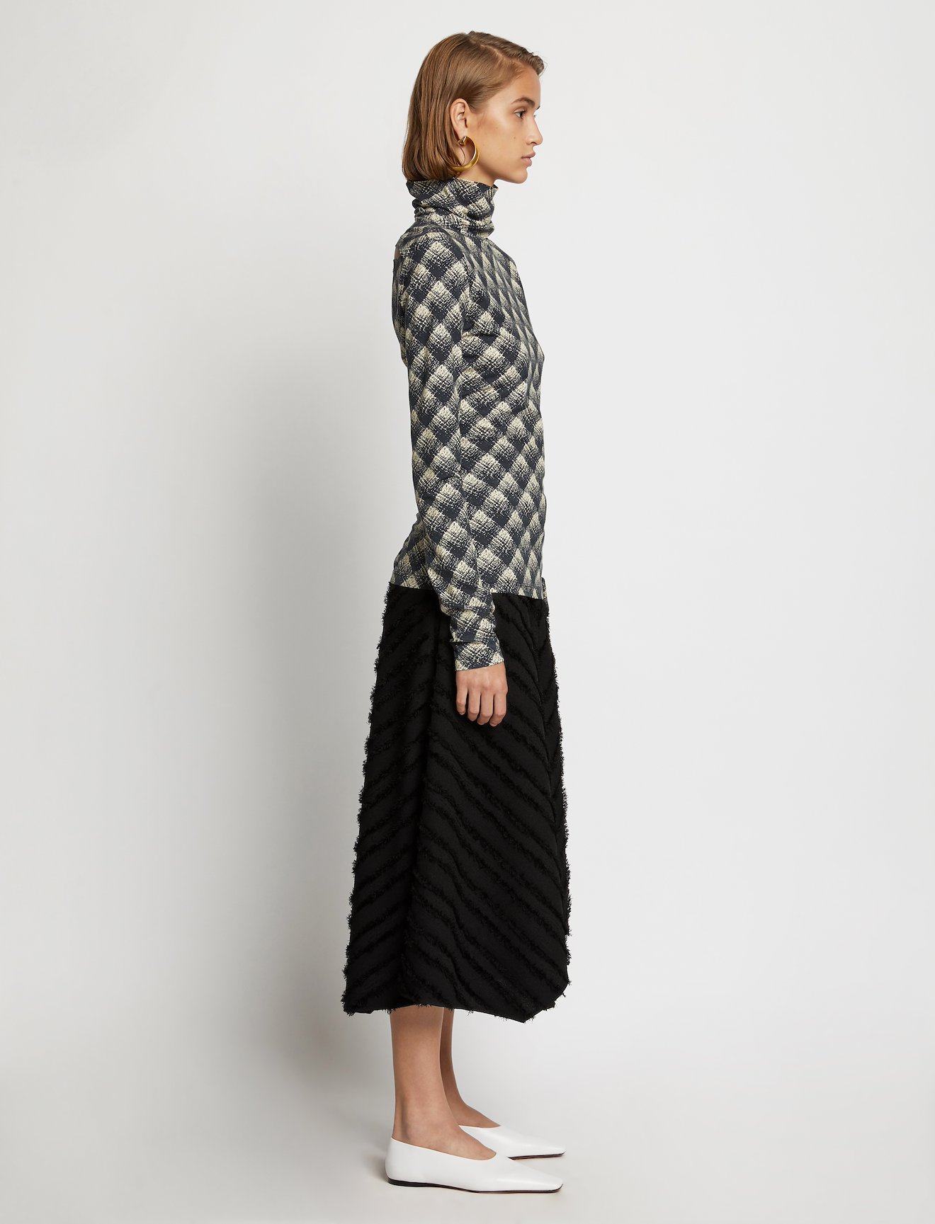 Fringe Fil Coupé Skirt #1
