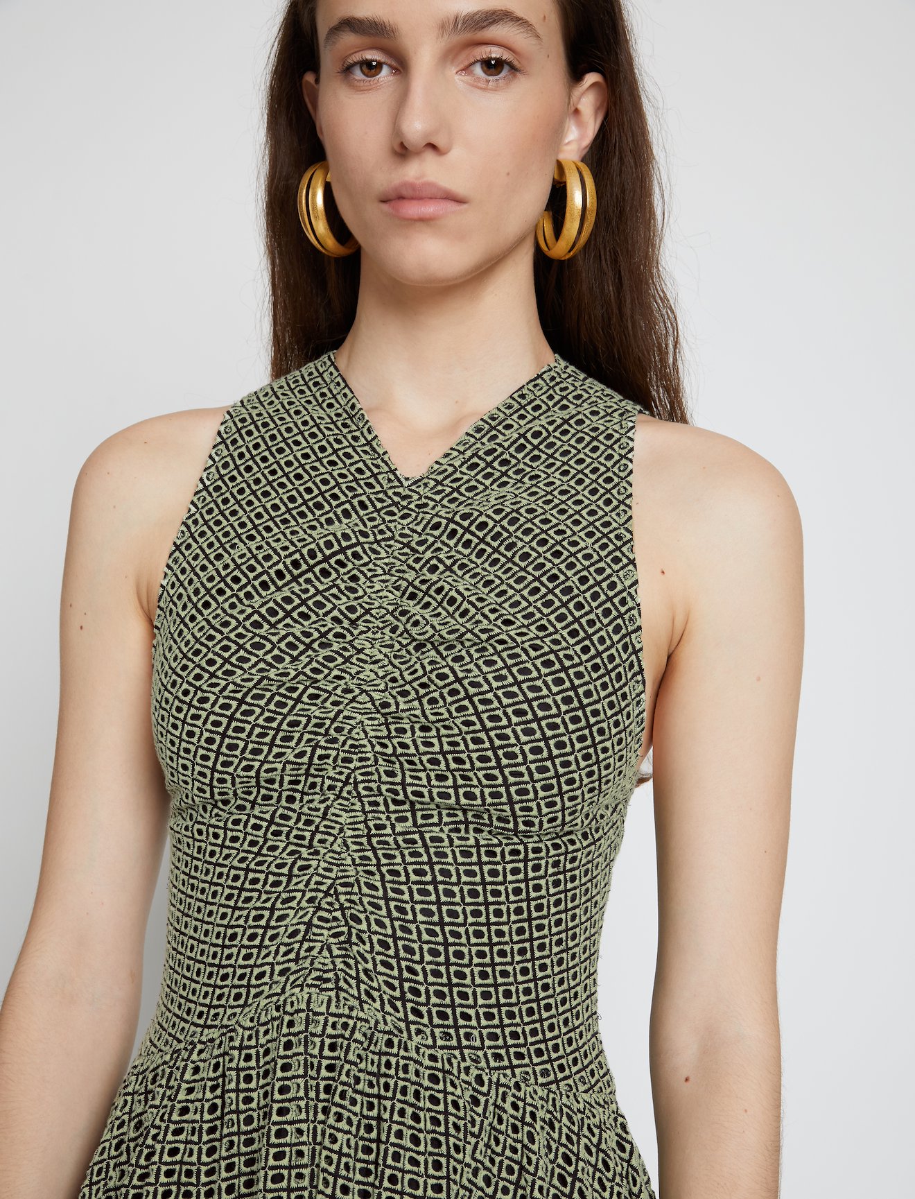 Geo Broderie Anglaise Dress #3