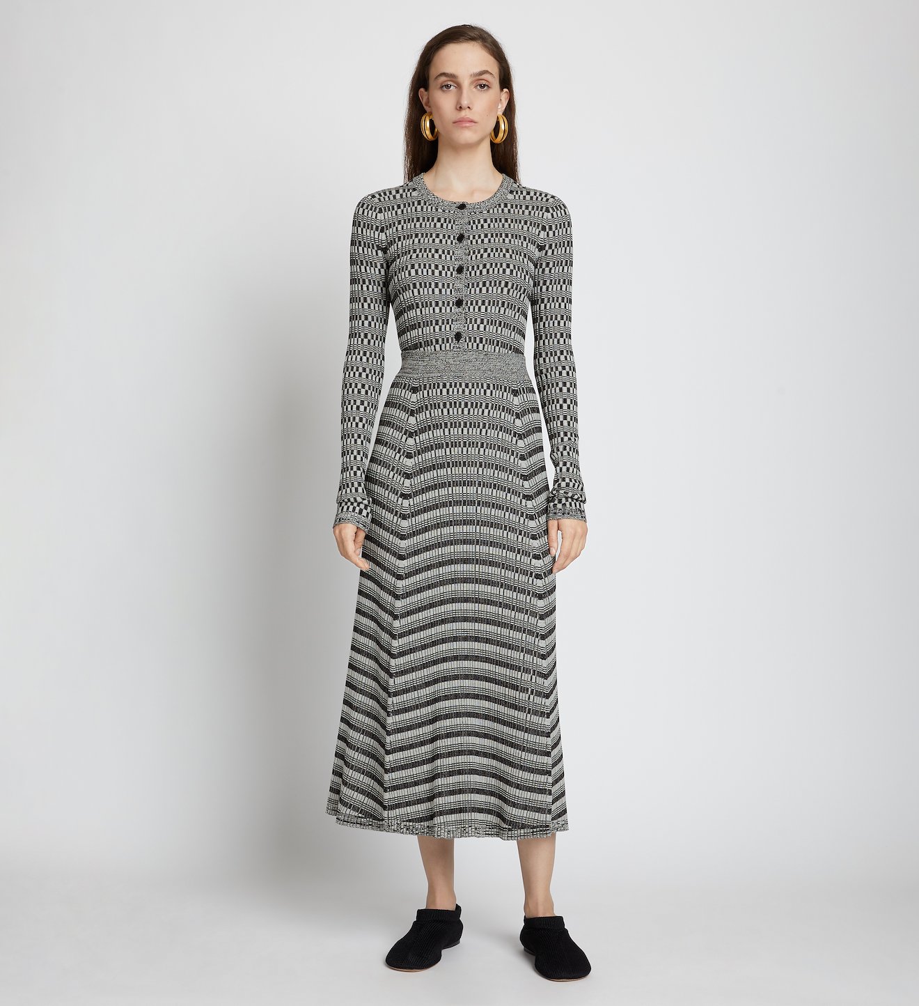 Geo Rib Knit Skirt