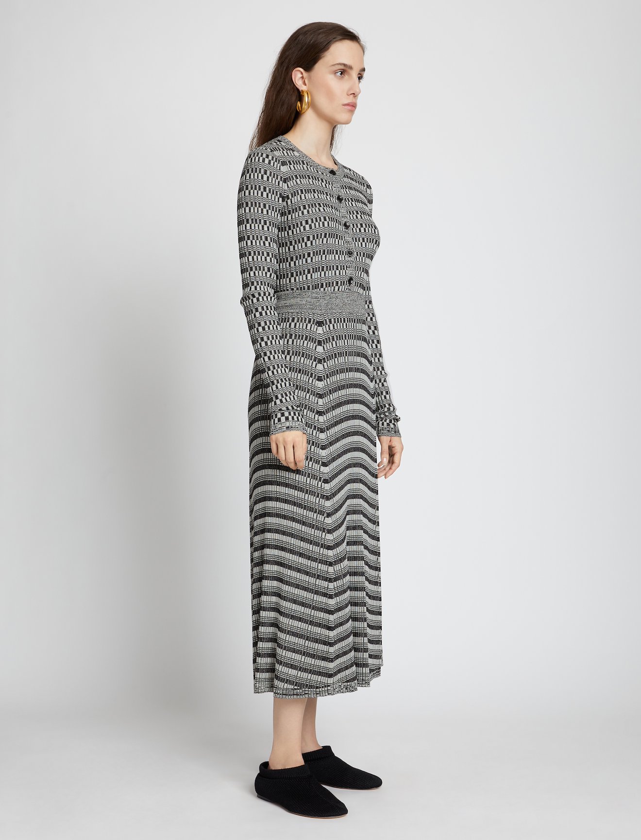 Geo Rib Knit Skirt #1