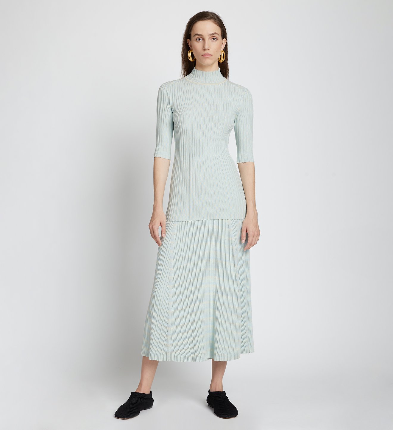 Geo Rib Knit Skirt