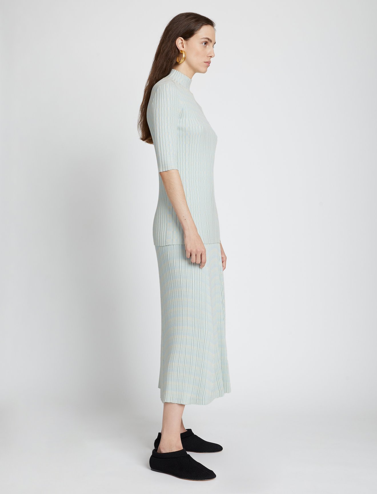 Geo Rib Knit Skirt #1
