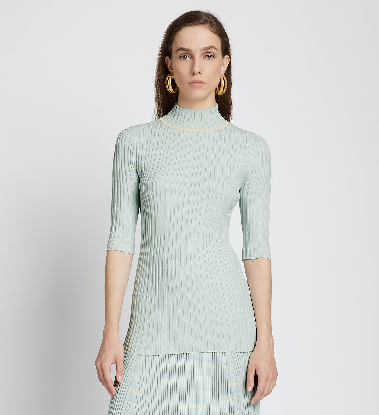 Geo Rib Knit Top