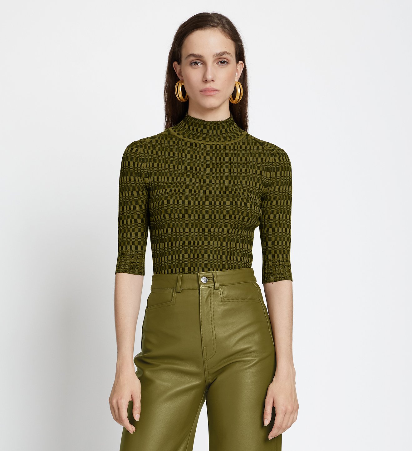 Geo Rib Knit Top