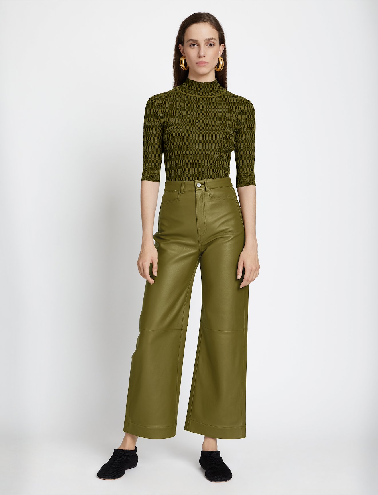 Geo Rib Knit Top #1