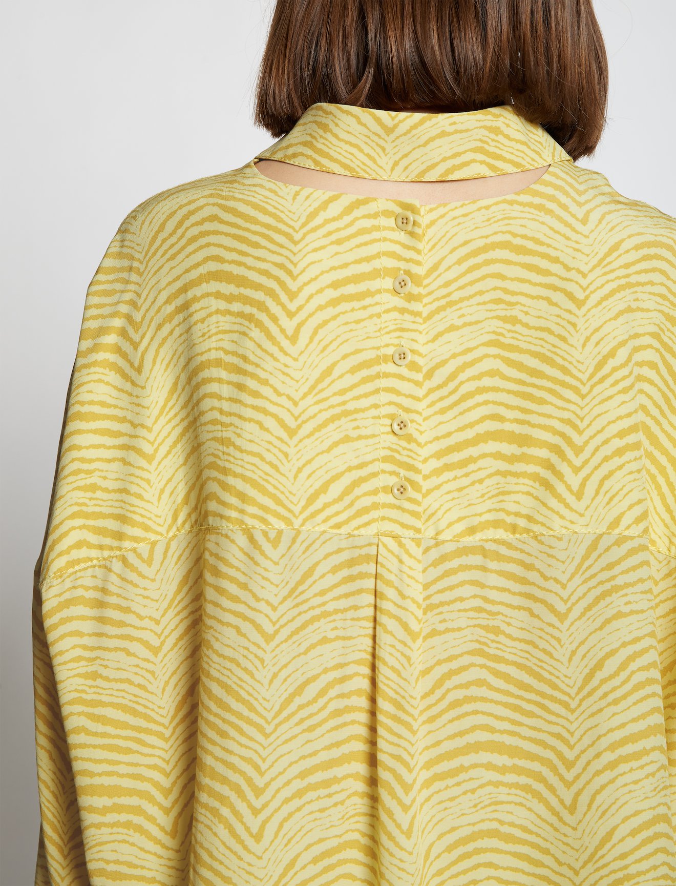 Geometric Zebra Cropped Shirt #4