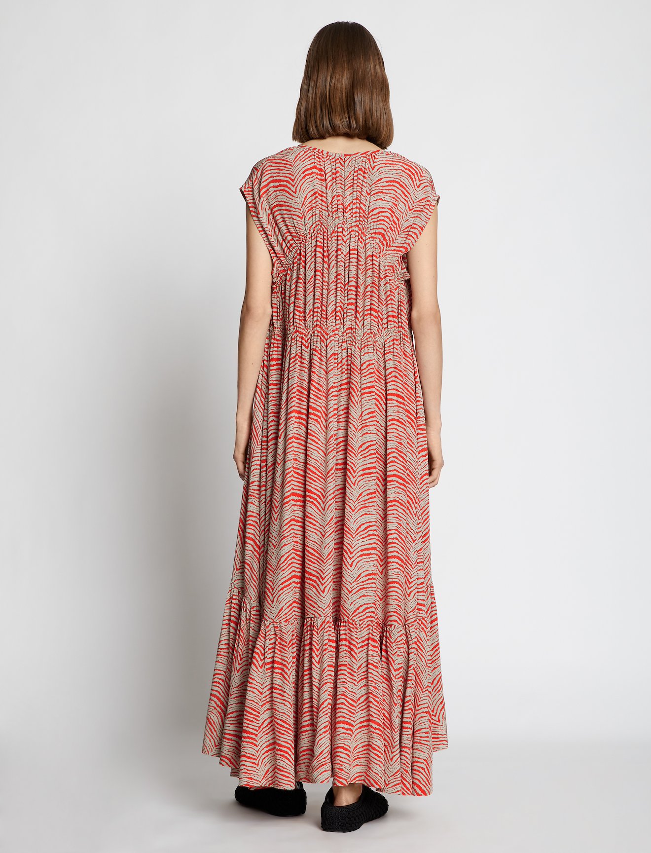 Geometric Zebra Sleeveless Dress #2