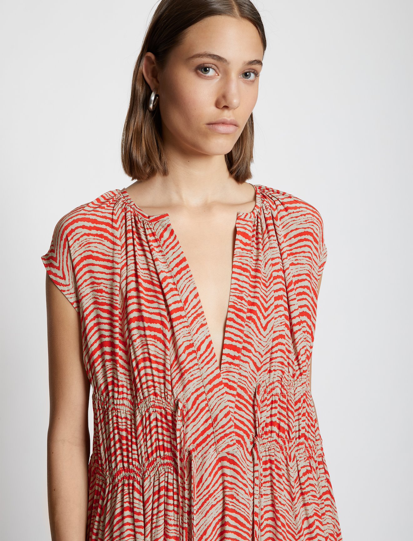 Geometric Zebra Sleeveless Dress #3