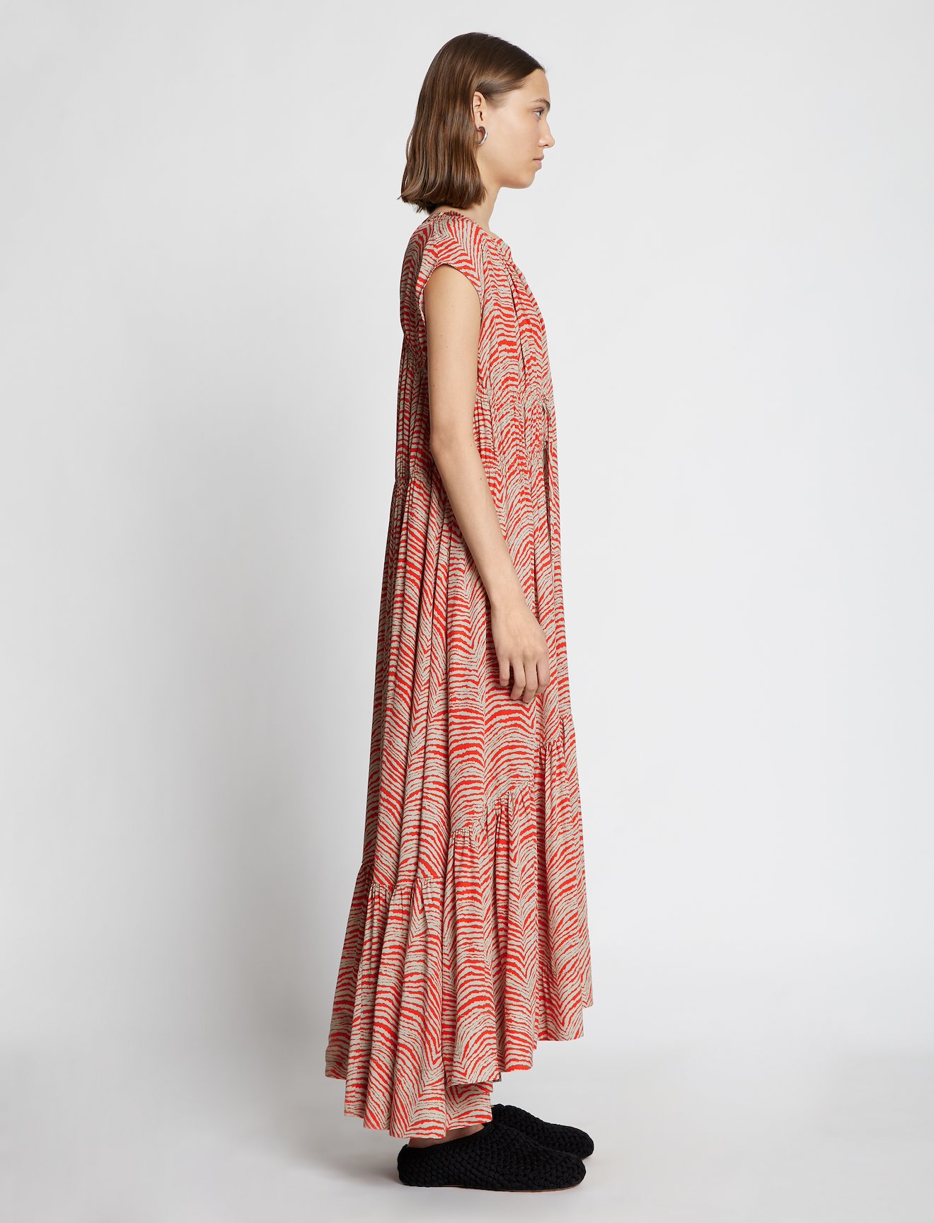 Geometric Zebra Sleeveless Dress #1