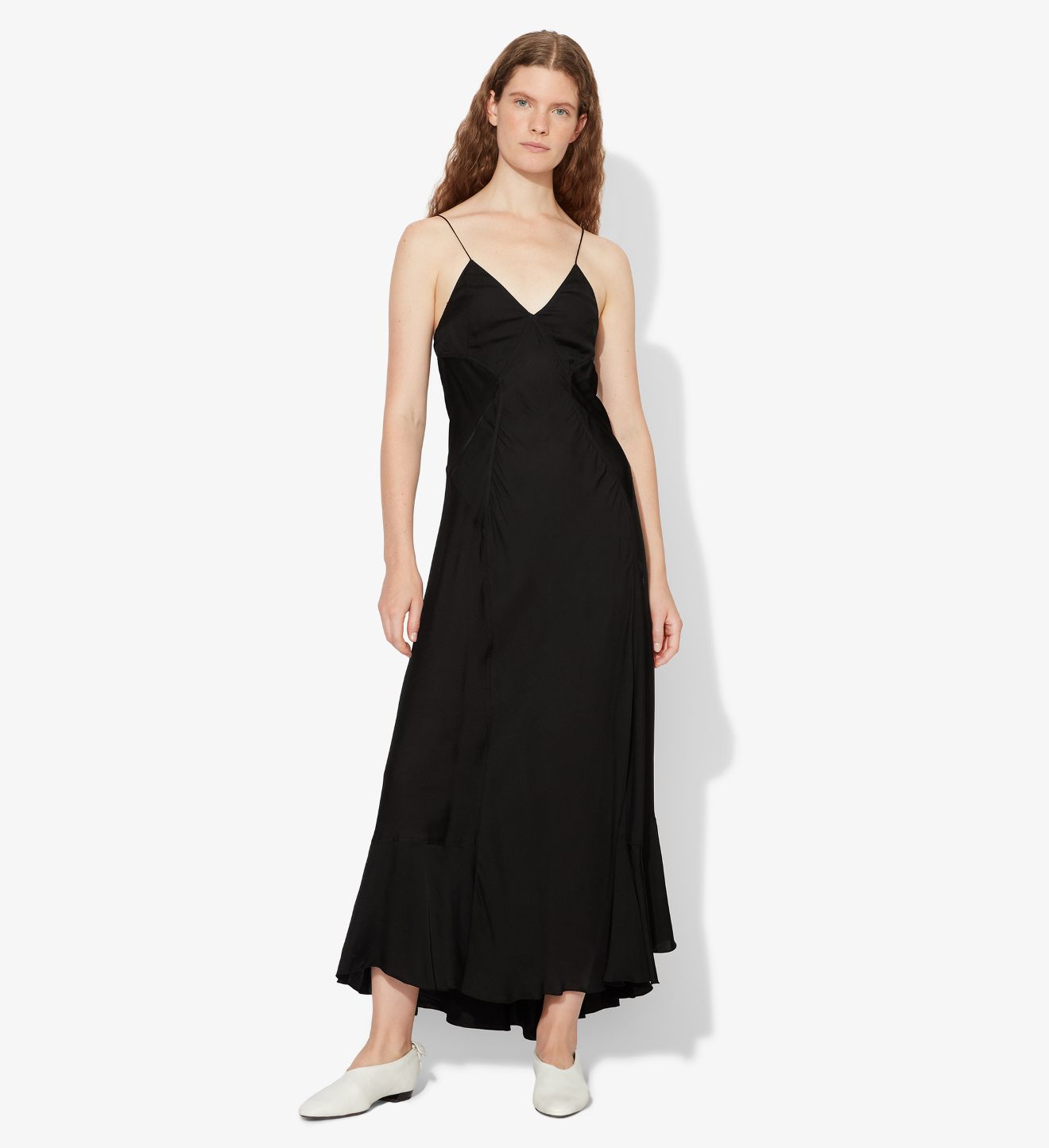 ankle length slip dress