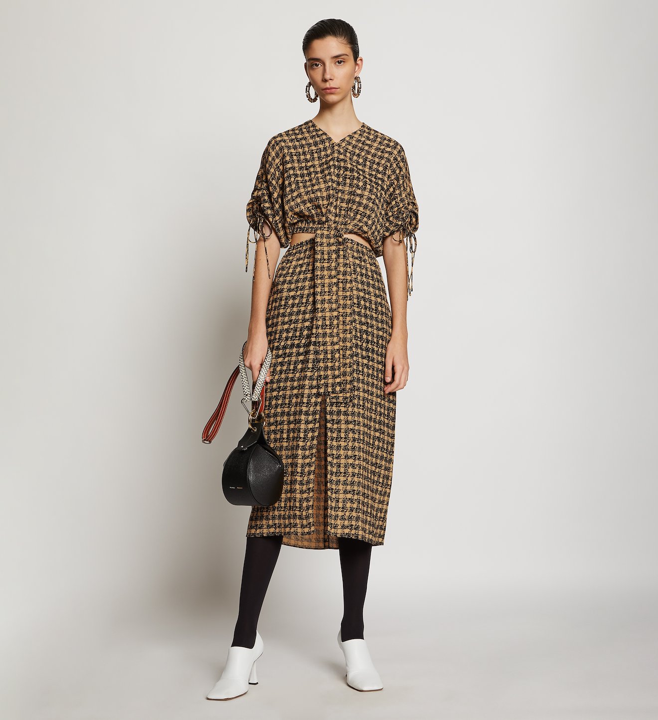 Gingham Cut Out Dress