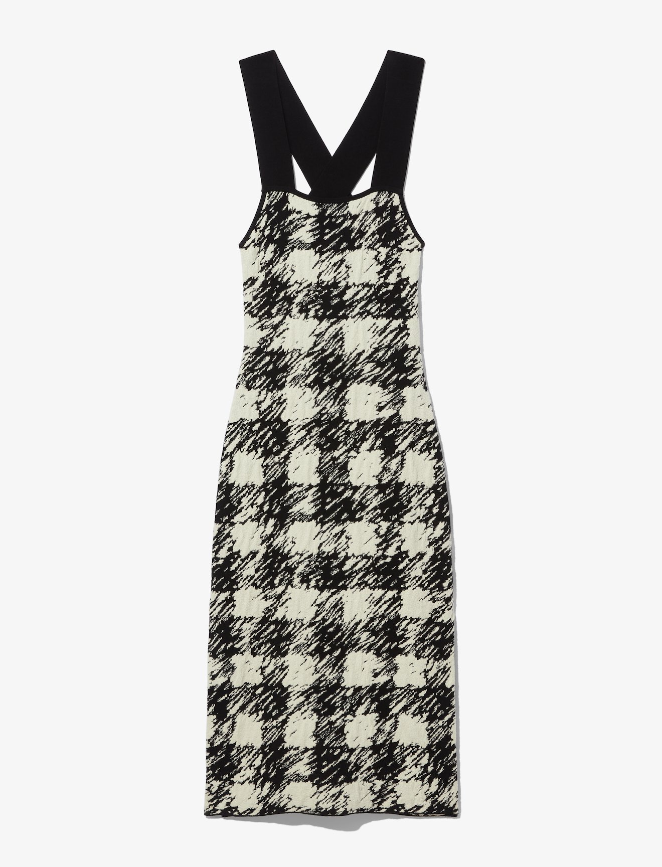 Gingham Jacquard Knit Dress #4