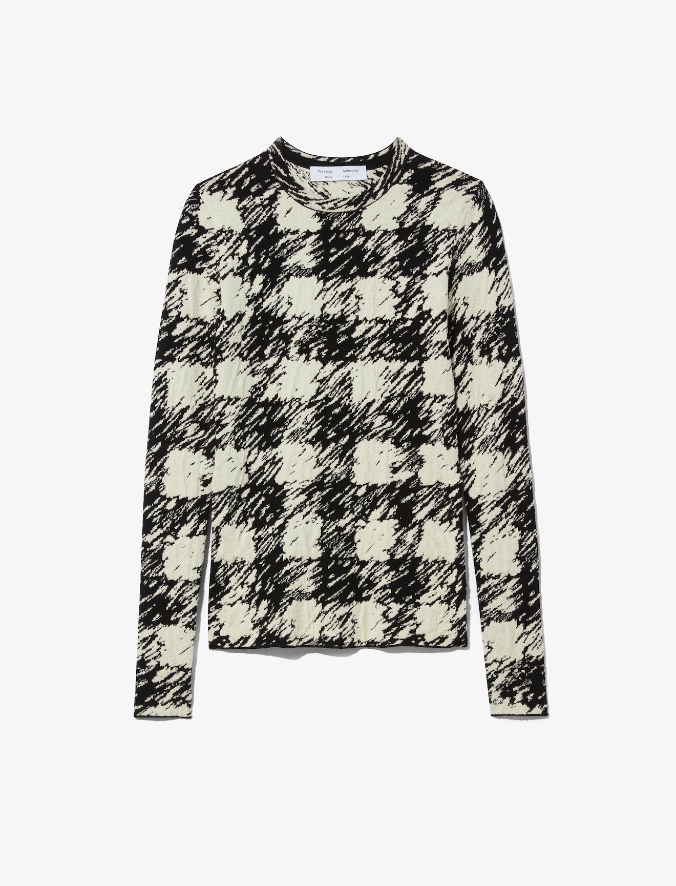 Gingham Jacquard Knit Top #5