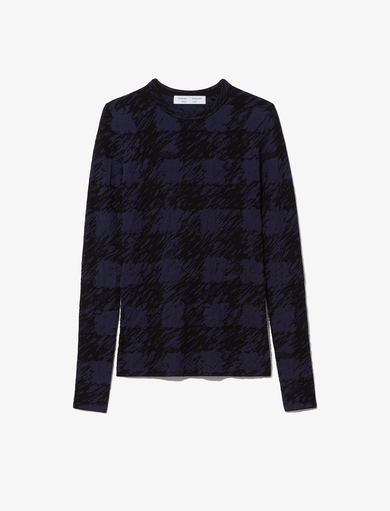 Gingham Jacquard Knit Top #5