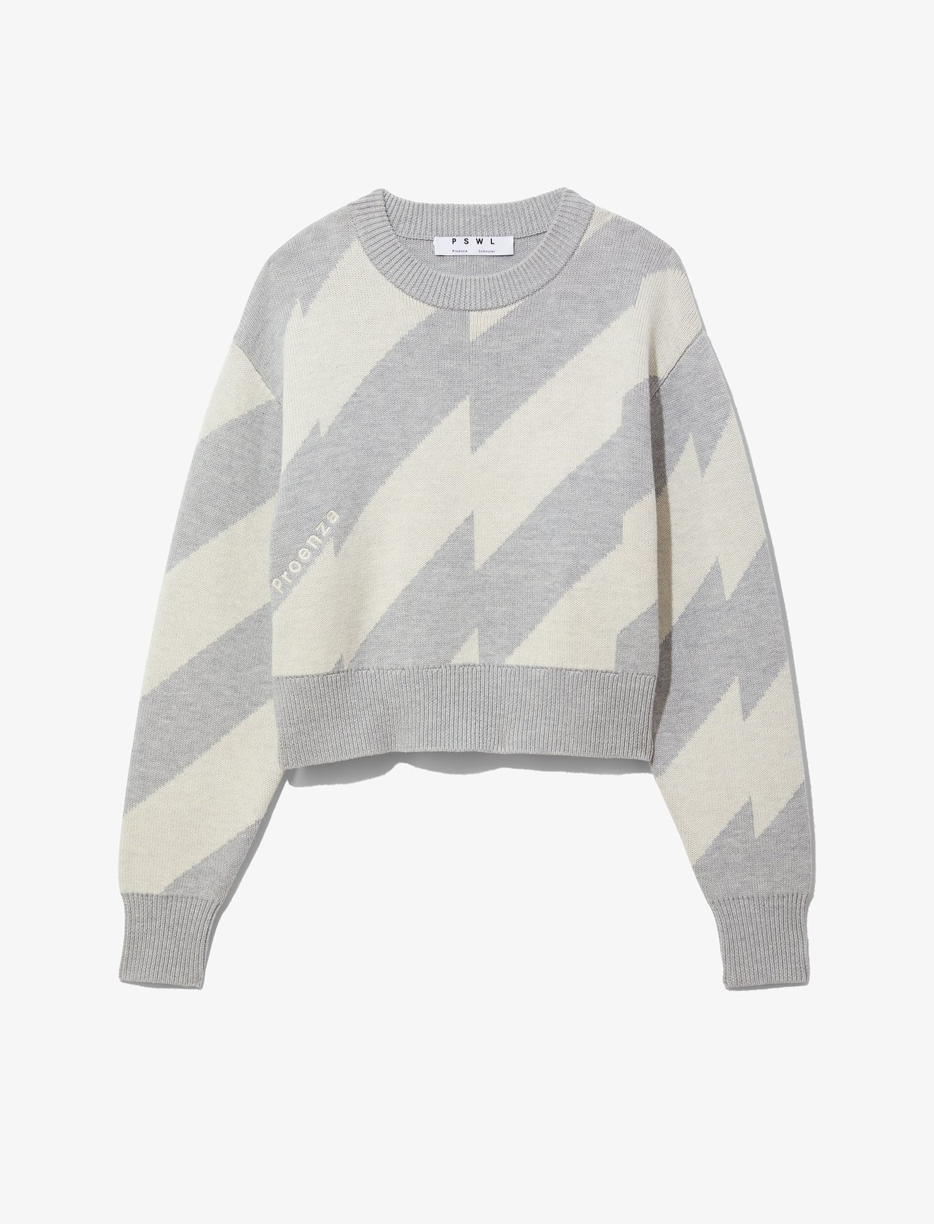 Glitch Jacquard Crewneck Sweater #4