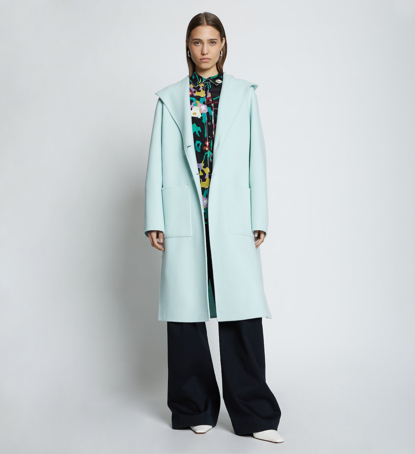 Hooded Doubleface Coat