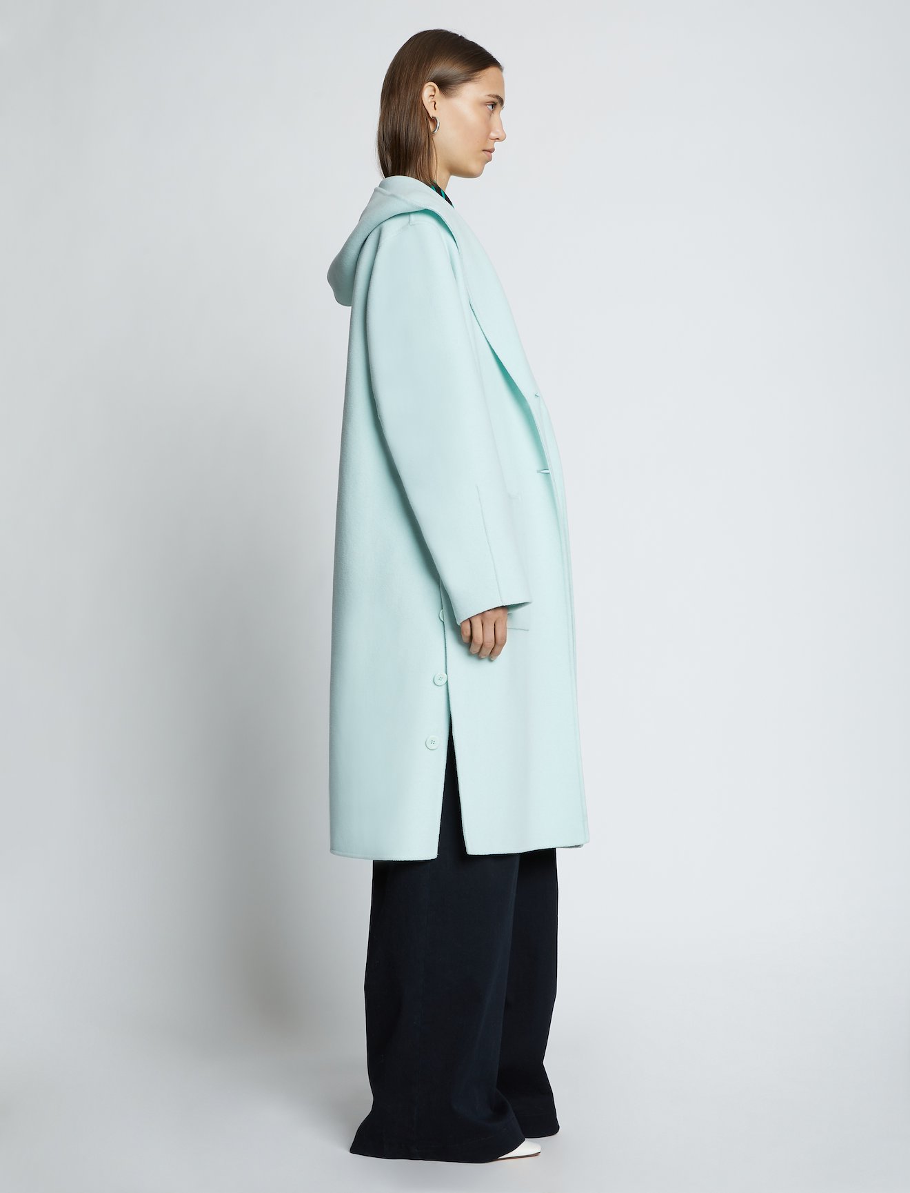 Hooded Doubleface Coat #1