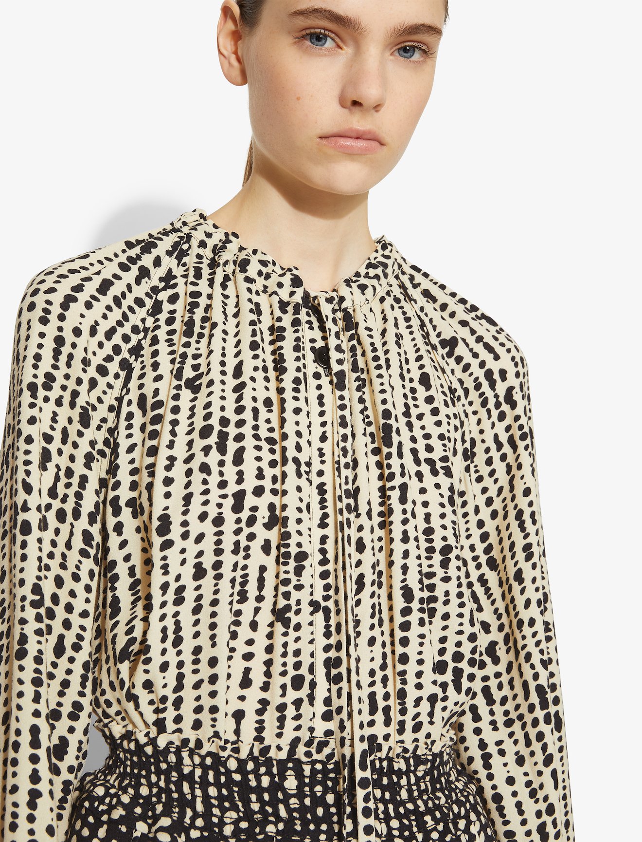 Inky Dot Blouse Top #3
