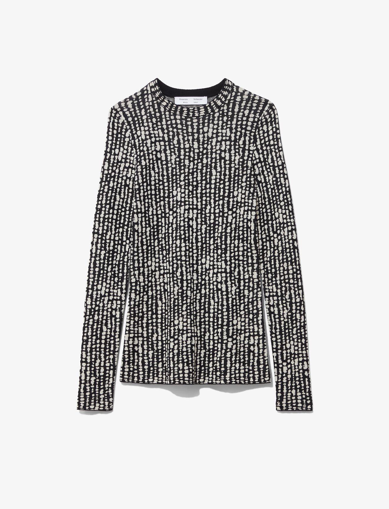 Inky Dot Jacquard Knit Pullover #4