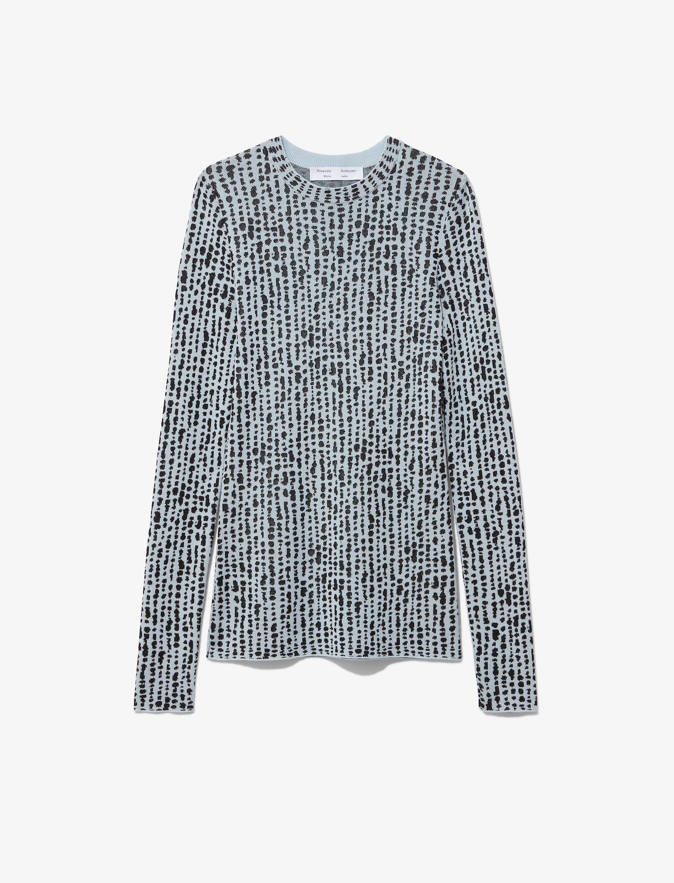Inky Dot Jacquard Knit Pullover #4