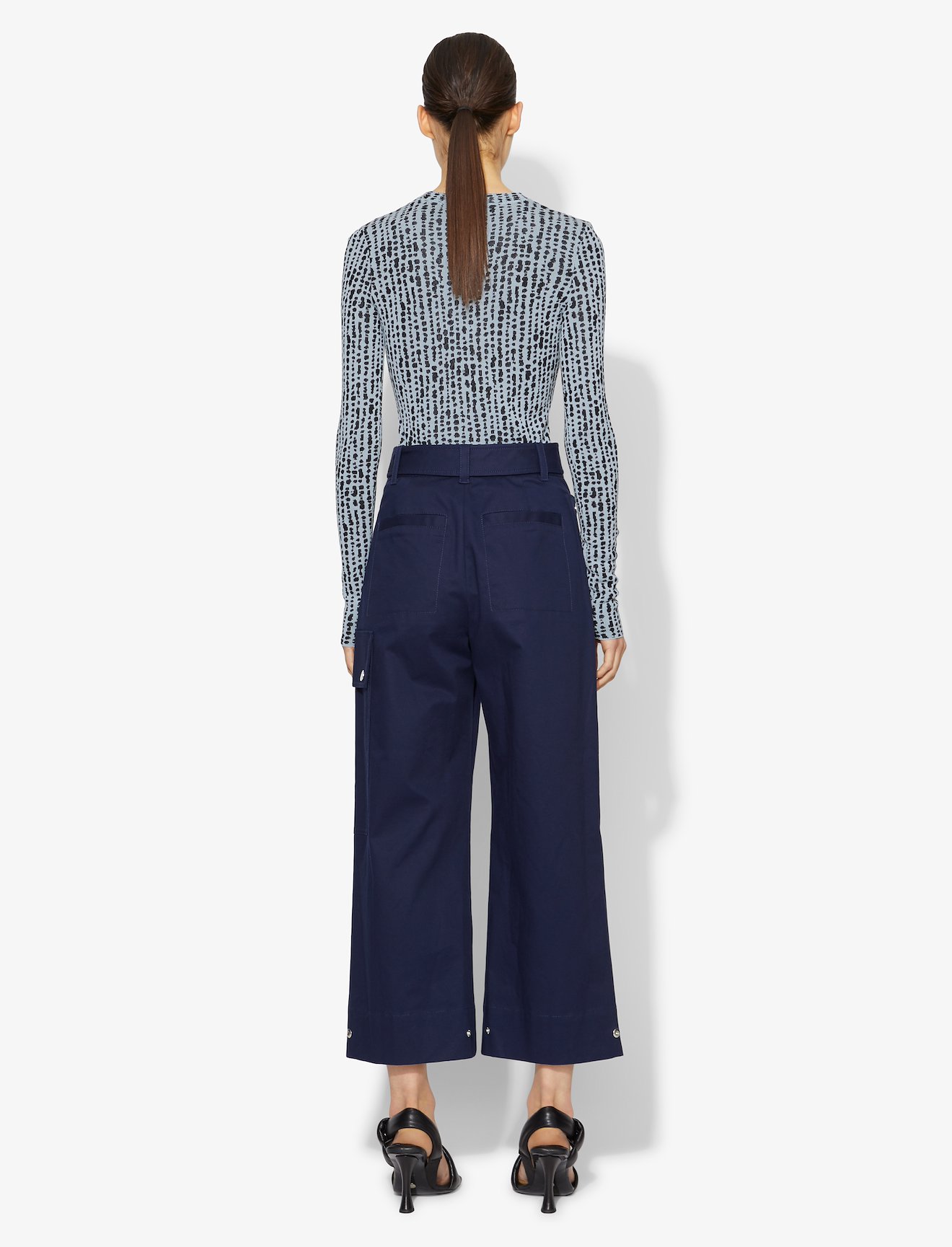 Inky Dot Jacquard Knit Pullover #2