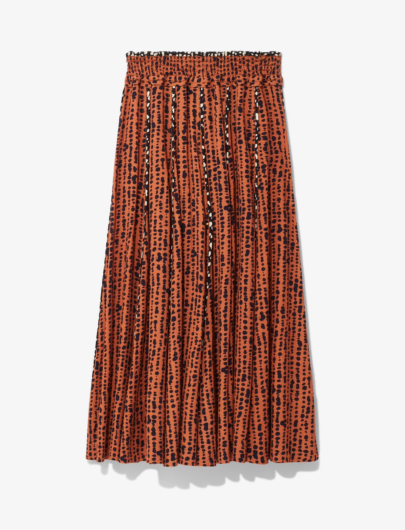 Inky Dot Pleated Skirt #4