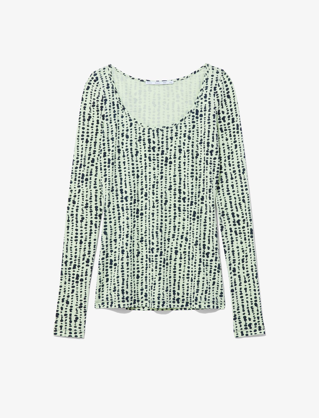 Inky Dot Scoop Neck Top #4