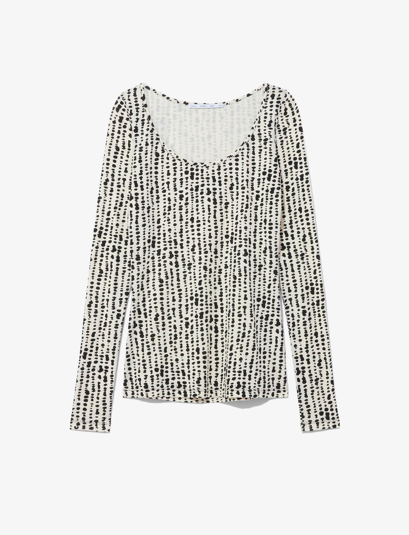 Inky Dot Scoop Neck Top #4