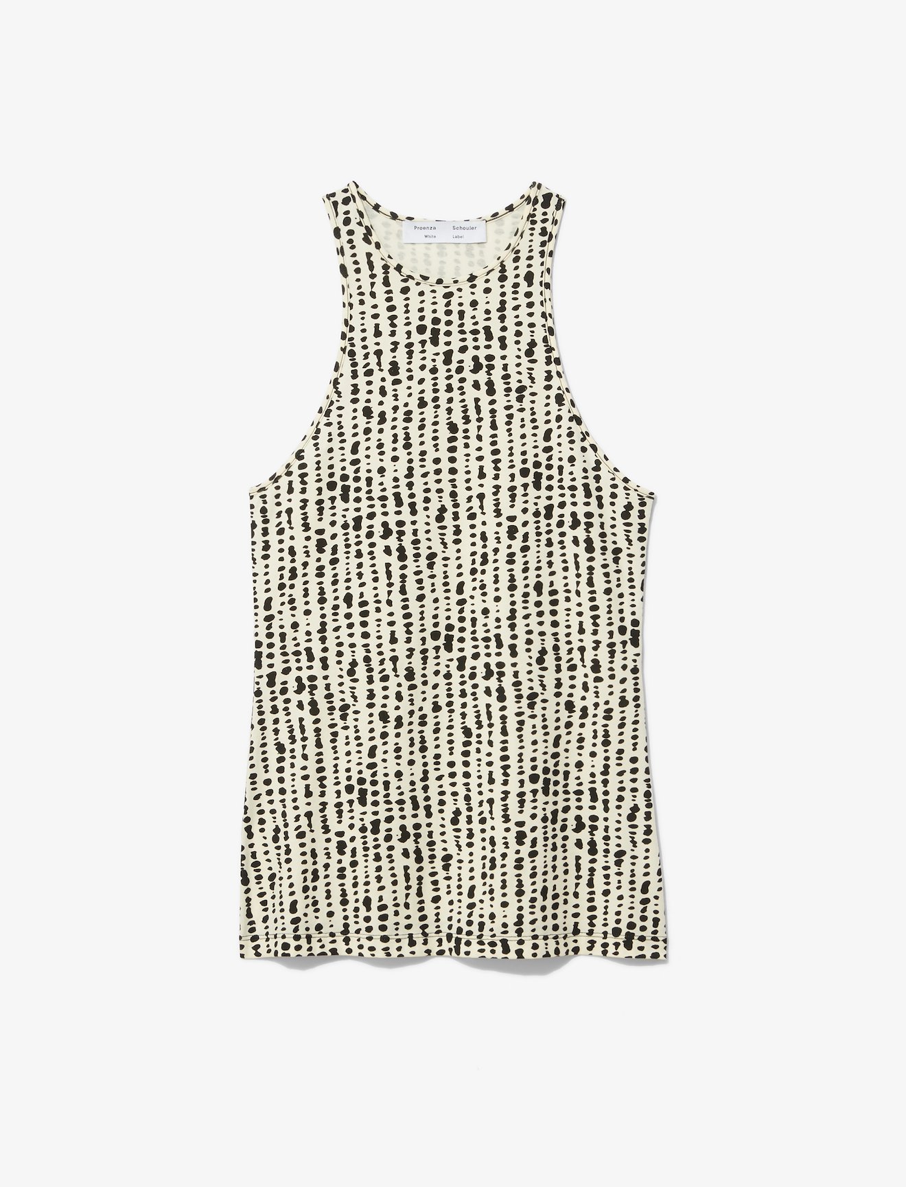 Inky Dot Sheer Stretch Knit Tank #4