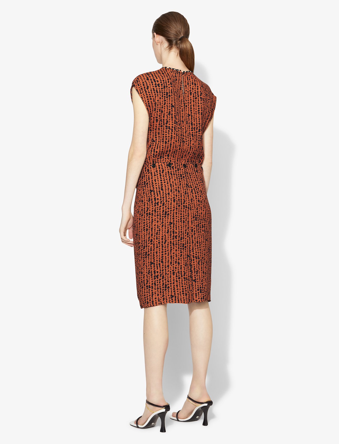 Inky Dot Wrap Dress #2