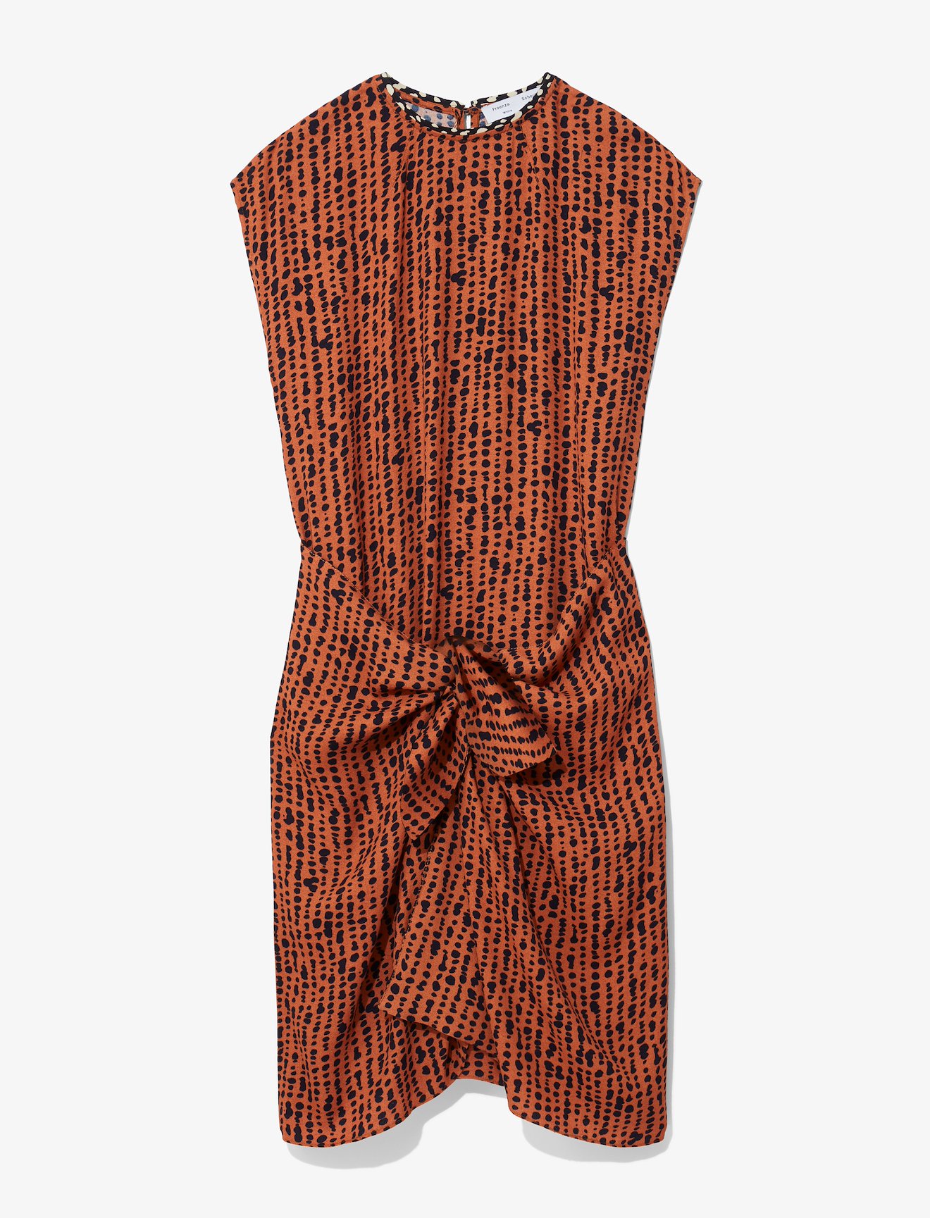 Inky Dot Wrap Dress #4