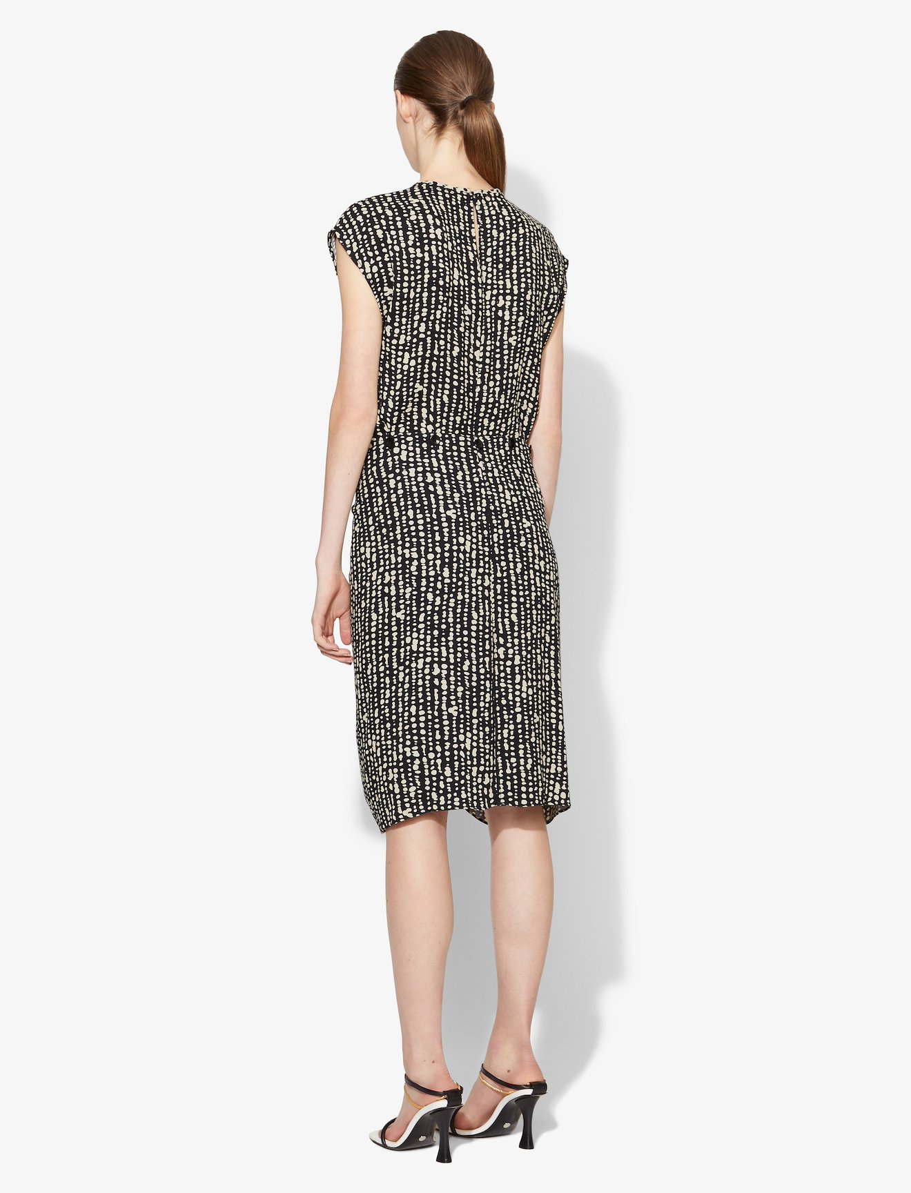 Inky Dot Wrap Dress #2