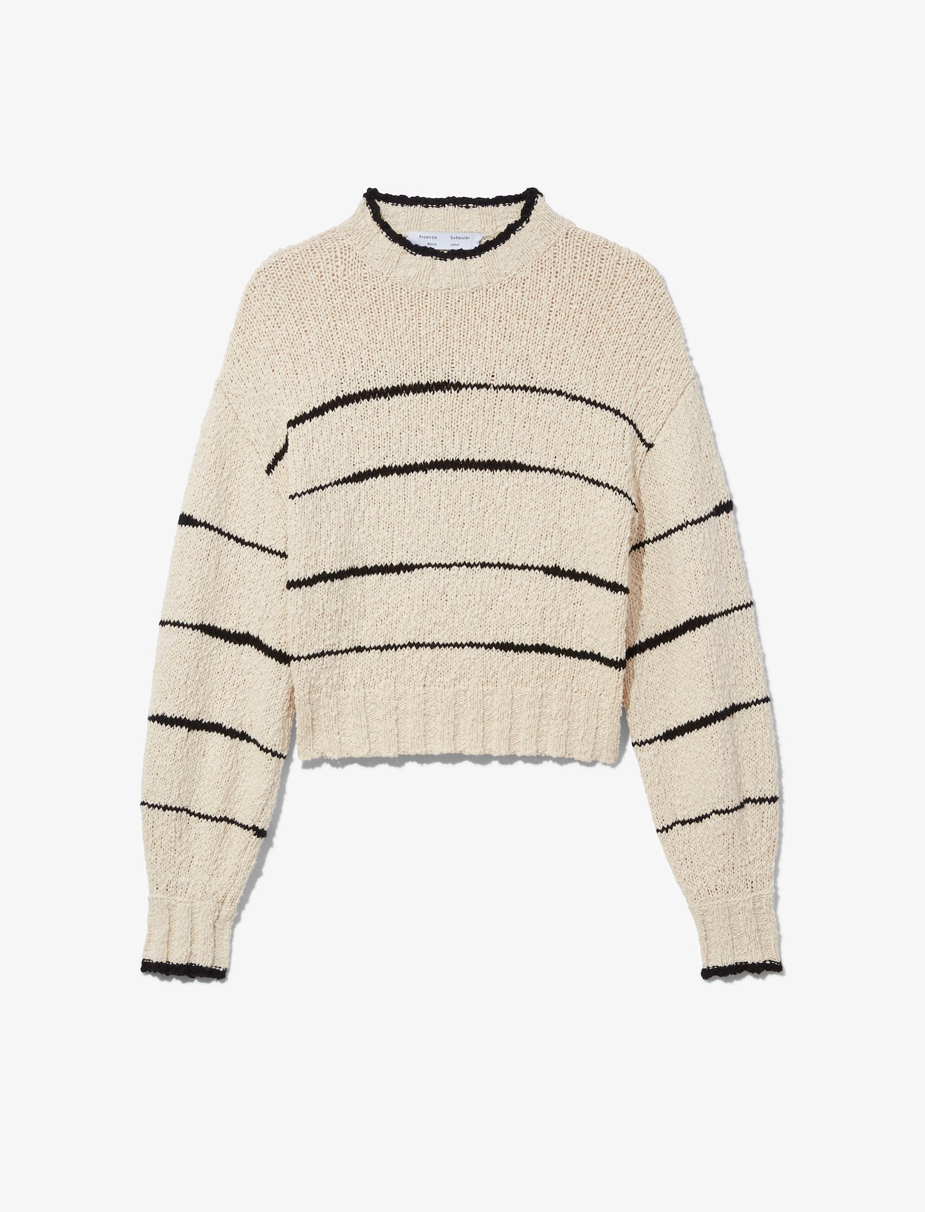 Irregular Stripe Cotton Sweater #5