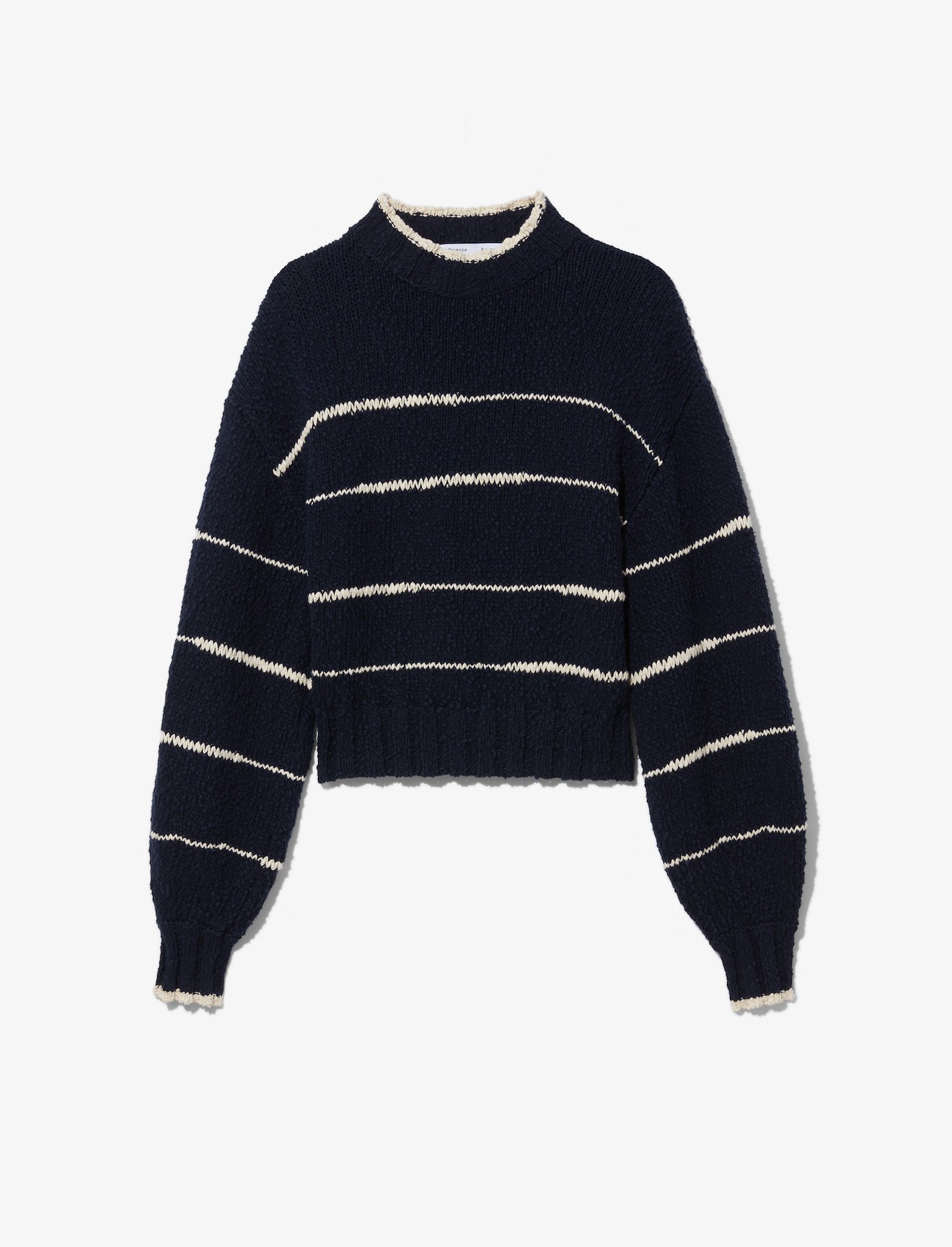 Irregular Stripe Cotton Sweater #5