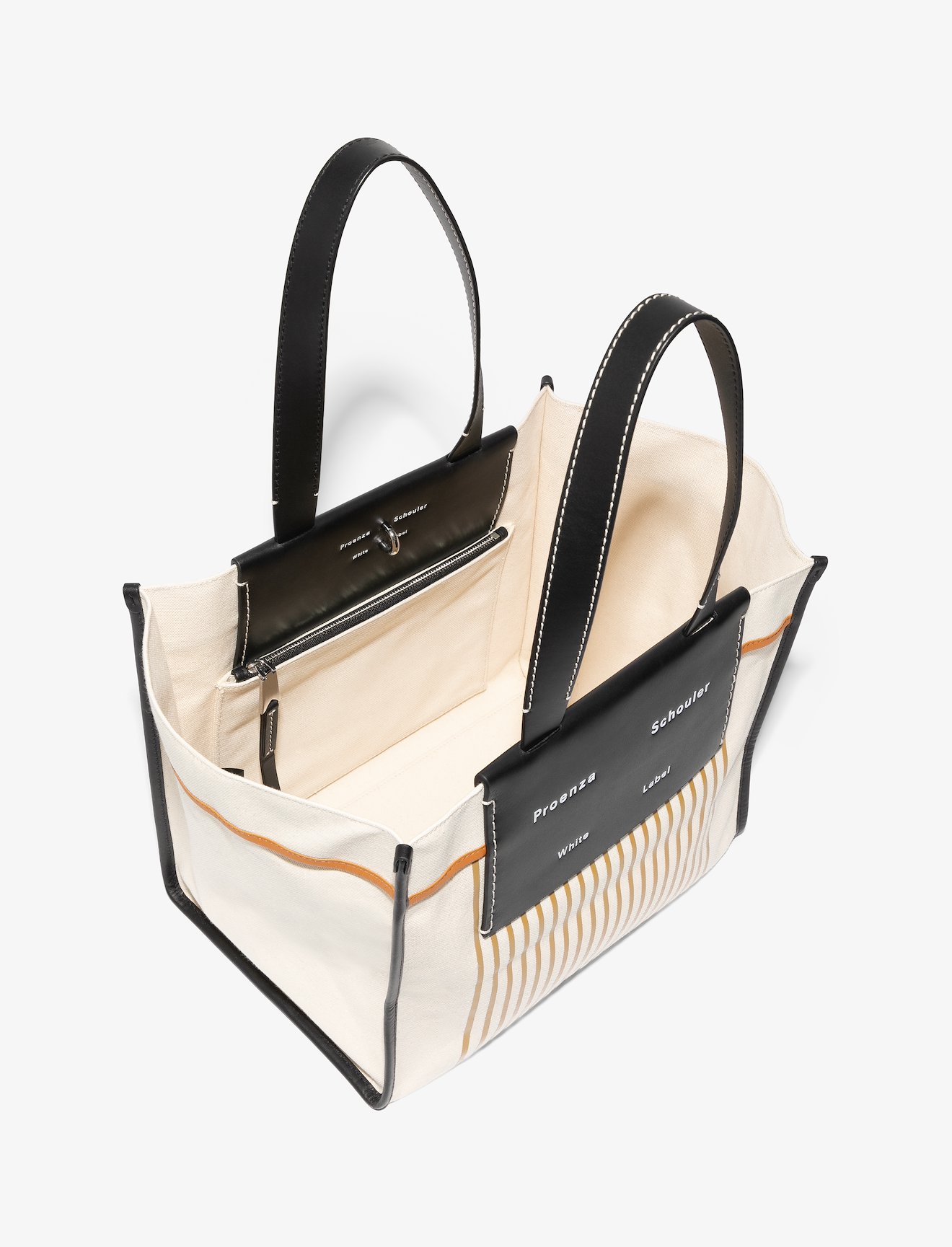 Large Morris Stripe Canvas Tote #4