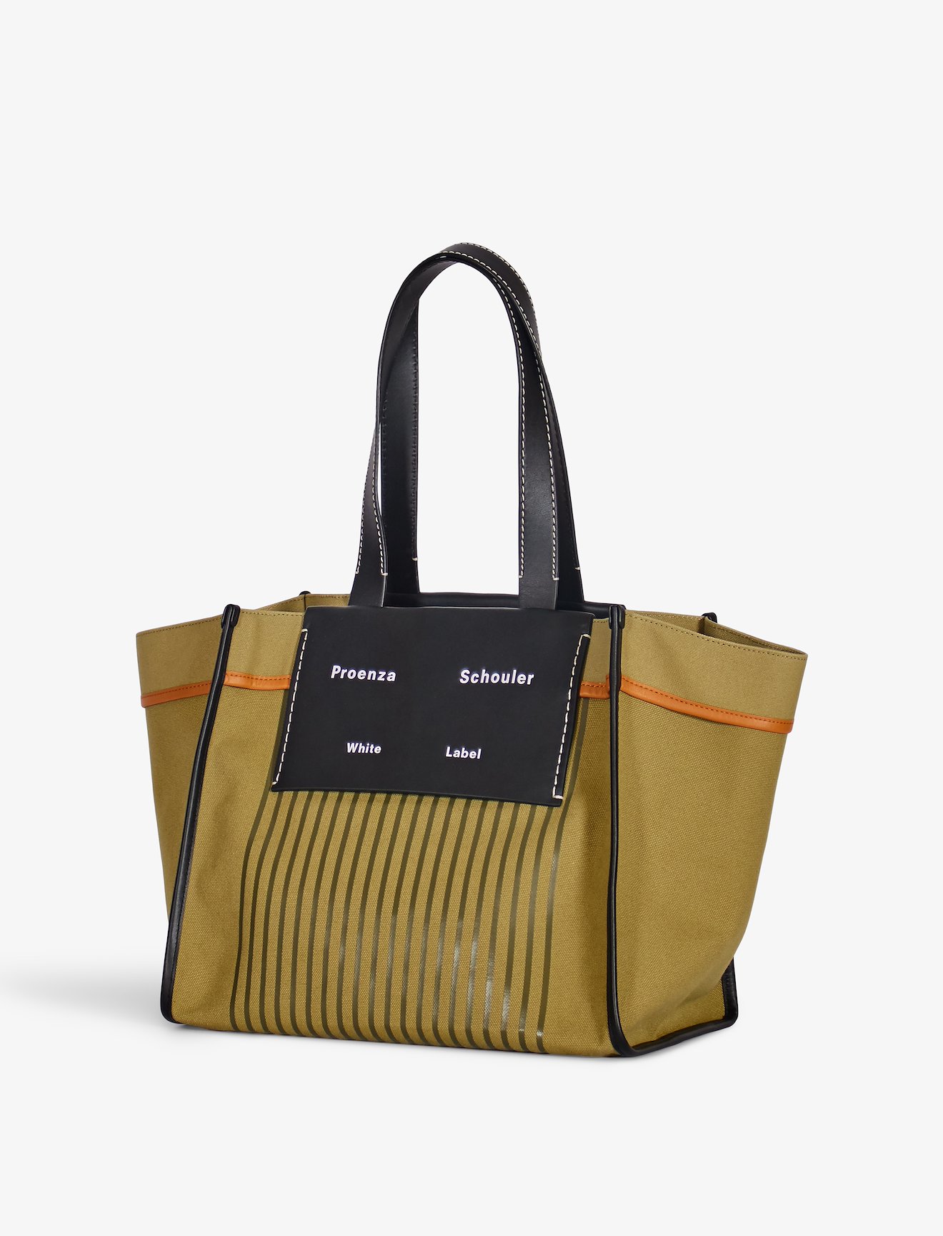 Large Morris Stripe Canvas Tote #1