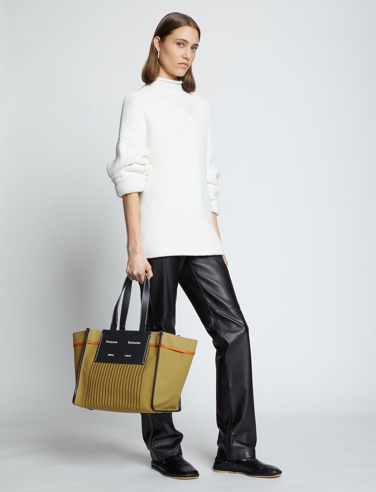 Large Morris Stripe Canvas Tote #2